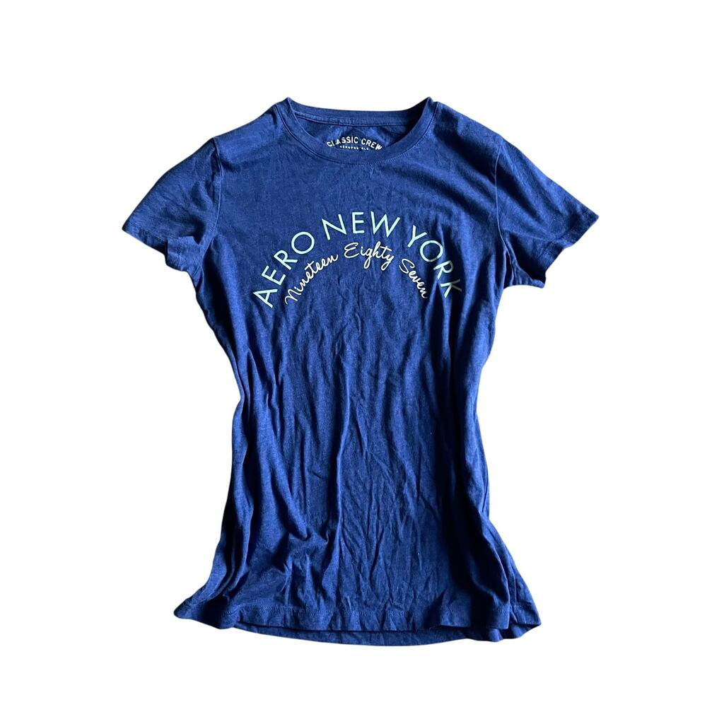 Vintage Aero New York Blue Tee: 90s, Y2K, Modern